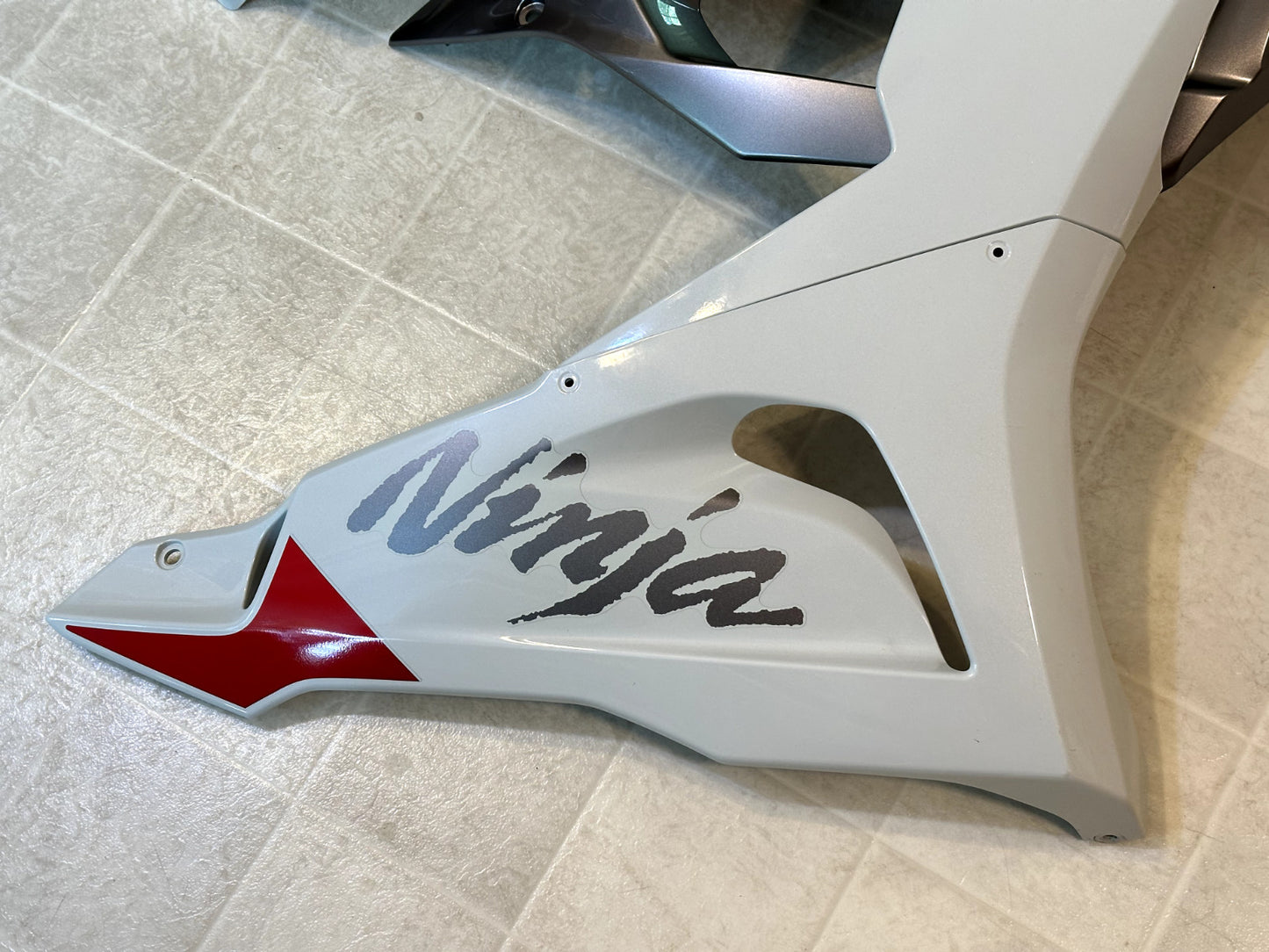 2024-2025 KAWASAKI NINJA ZX6R ZX636 OEM FAIRING BODY PLASTICS COWLING KIT WHITE