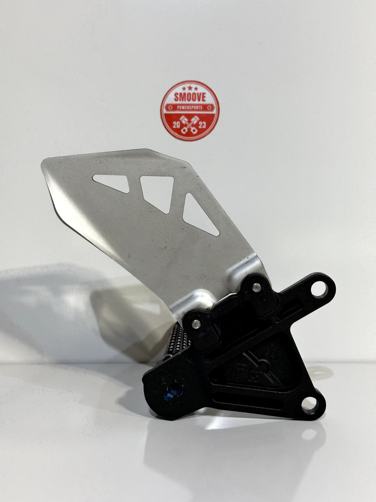 2011-2015 KAWASAKI NINJA ZX10R OEM LEFT RIDER FOOT PEG & FRAME BRACKET ASSEMBLY