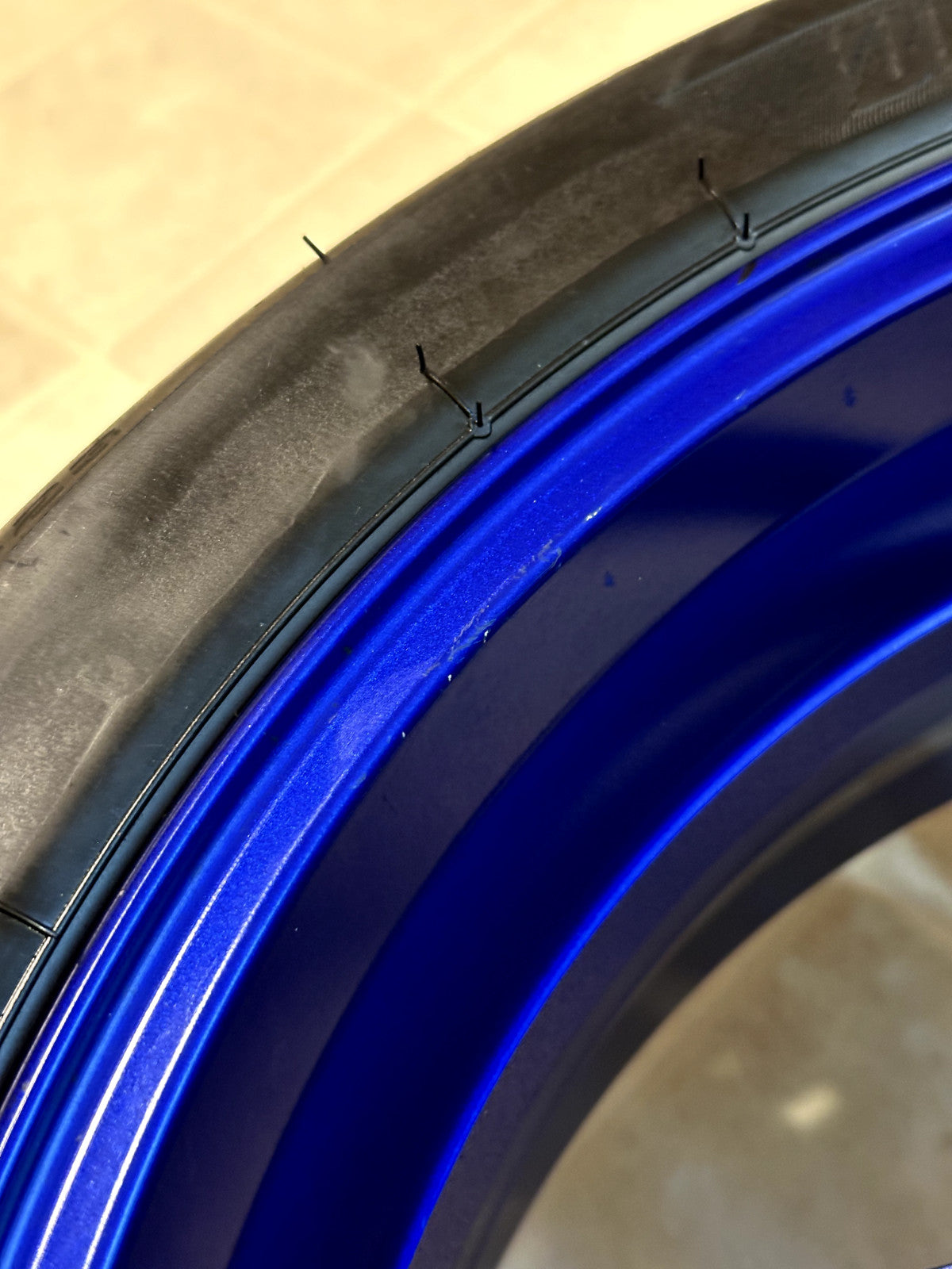 2021-2025 YAMAHA MT09 MT-09 SP OEM REAR BACK WHEEL RIM TIRE SPROCKET ROTOR BLUE