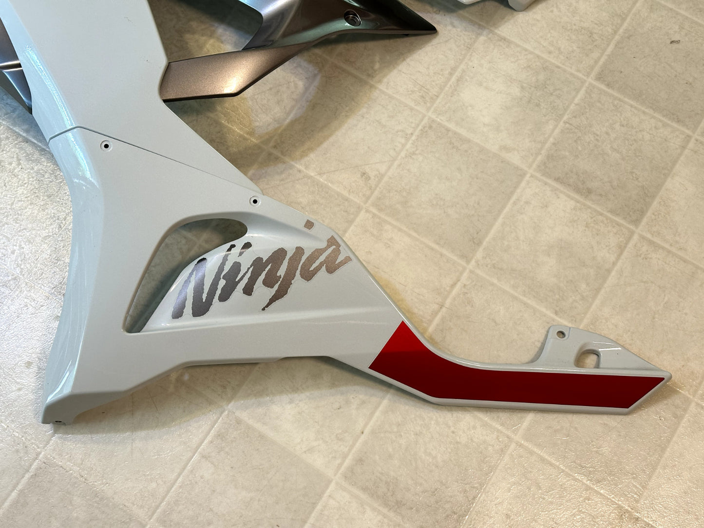 2024-2025 KAWASAKI NINJA ZX6R ZX636 OEM FAIRING BODY PLASTICS COWLING KIT WHITE
