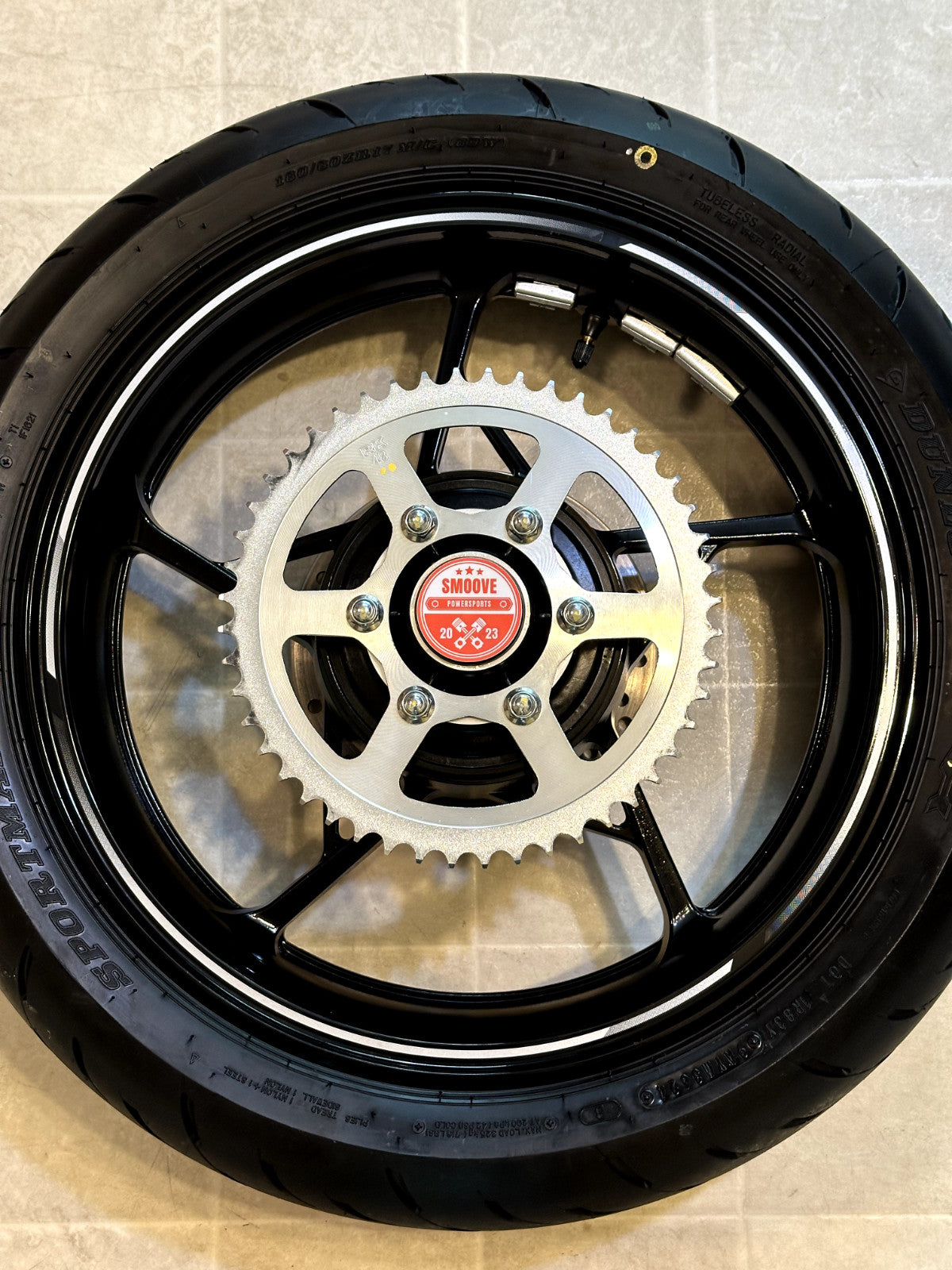 2023-2025 KAWASAKI NINJA ZX4RR OEM REAR BACK WHEEL RIM SPROCKET ROTOR TIRE BLACK