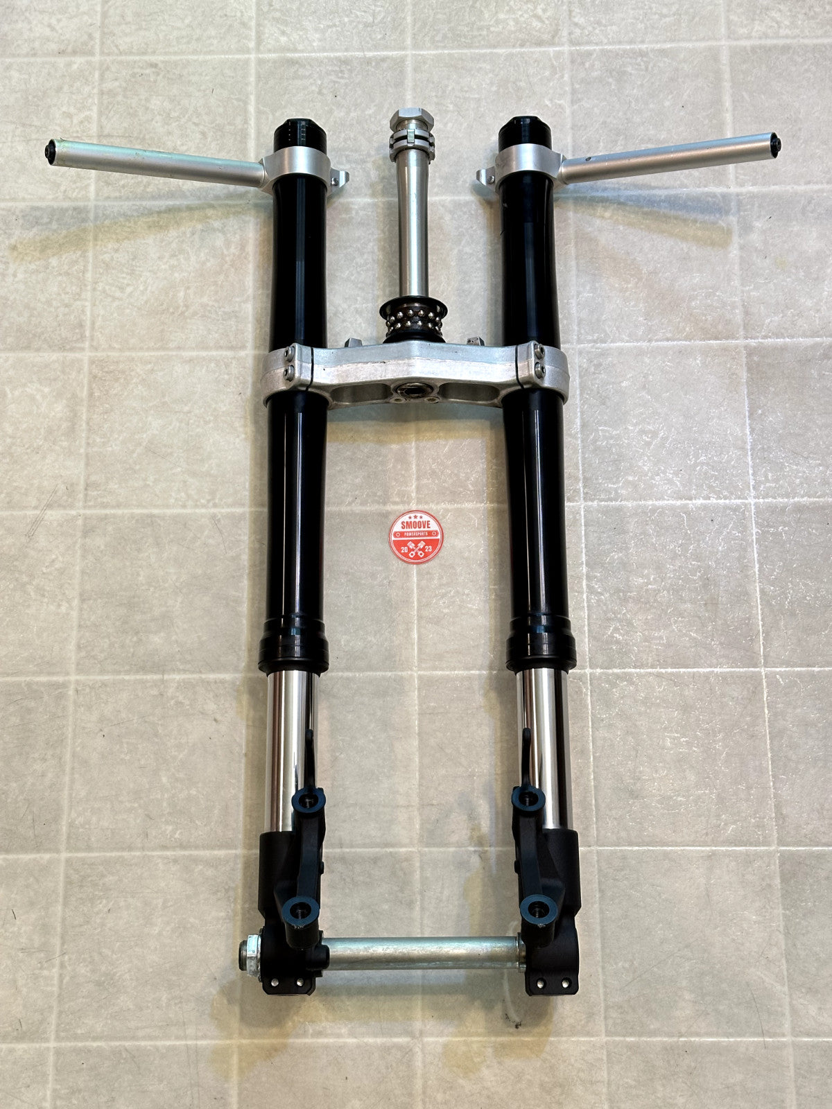 2015-2024 YAMAHA YZF R1 OEM FRONT FORK FORKS SUSPENSION & TRIPLE TREE + CLIP ONS