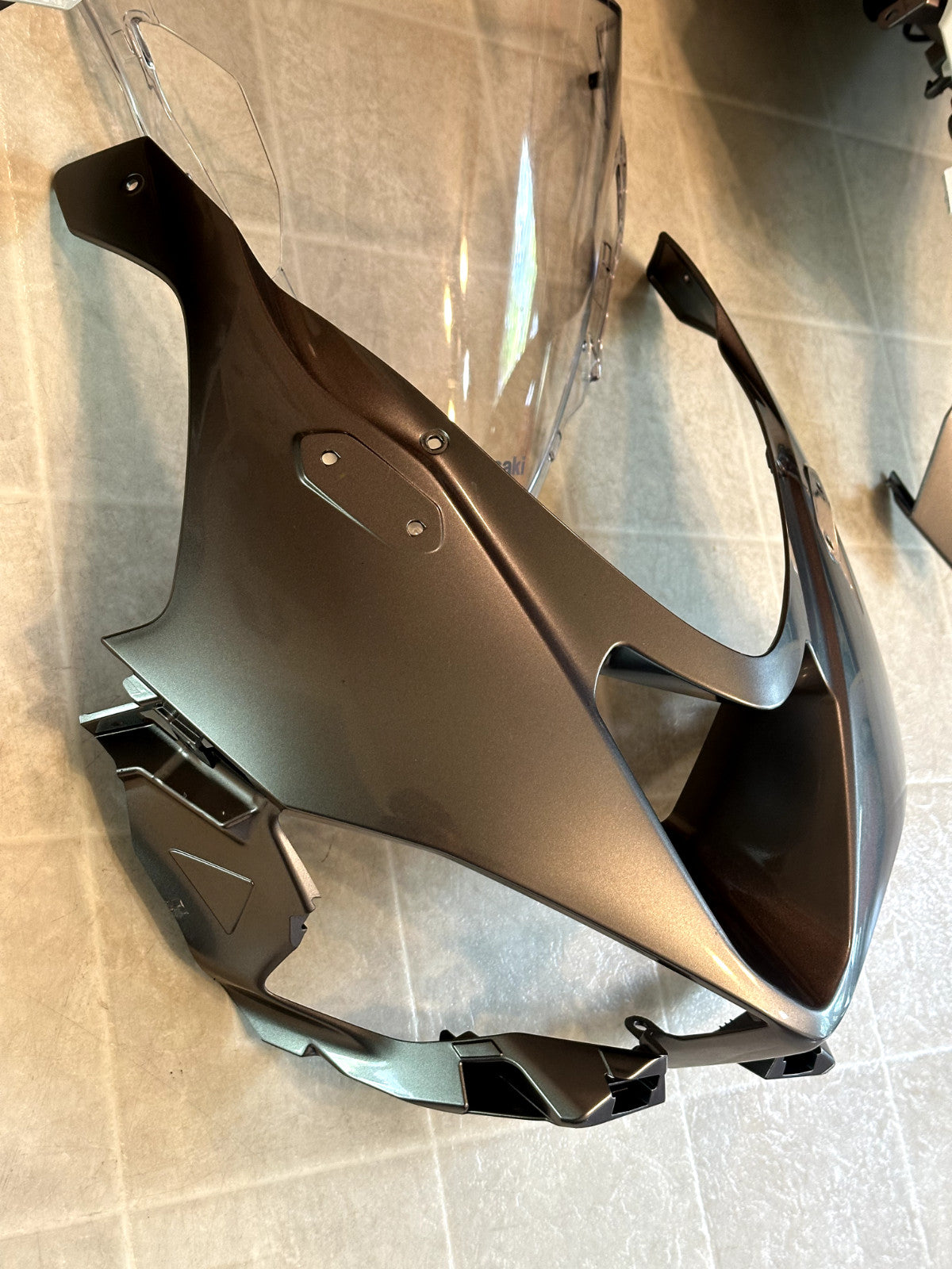 2024-2025 KAWASAKI NINJA ZX6R ZX636 OEM FAIRING BODY PLASTICS COWLING KIT WHITE