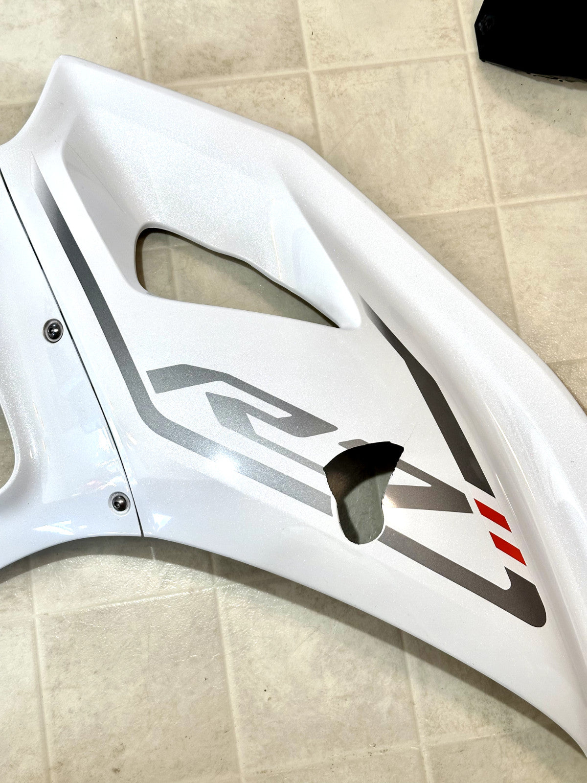 2022-2025 YAMAHA YZF R7 OEM COMPLETE FAIRING BODY PANEL PLASTICS COWL KIT WHITE