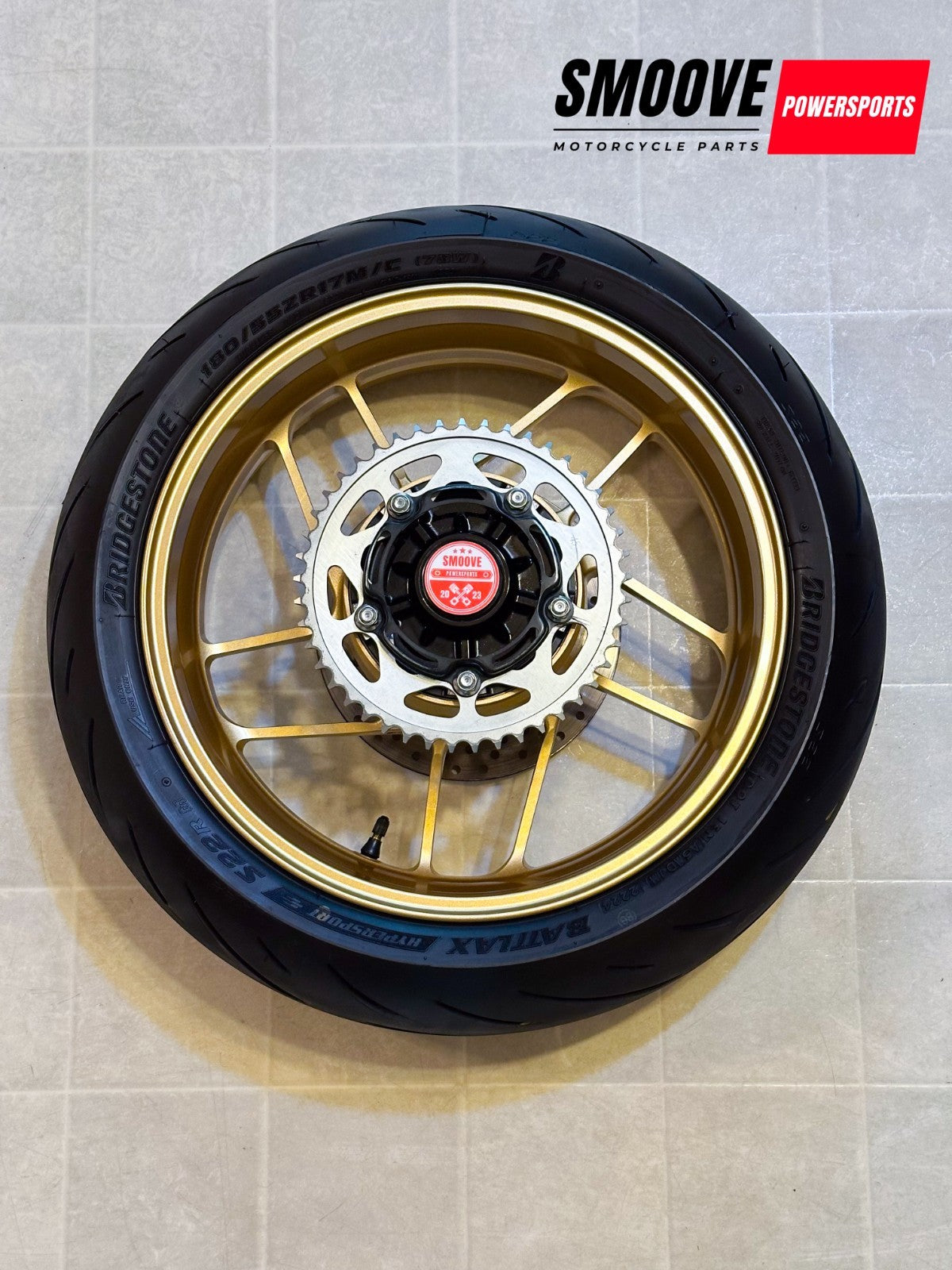 2022-2025 YAMAHA XSR900 XSR 900 OEM REAR BACK WHEEL RIM ROTOR SPROCKET TIRE GOLD