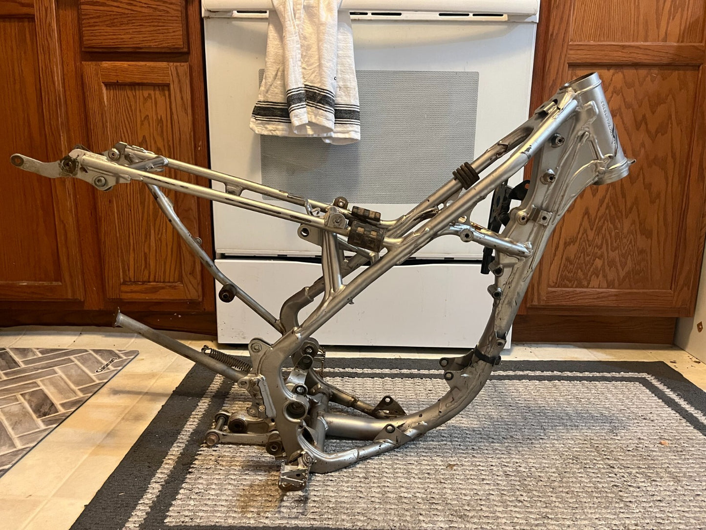 2006 Kawasaki KX100 KX 100 Frame Main Chassis Steel OEM Sub Frame Rear