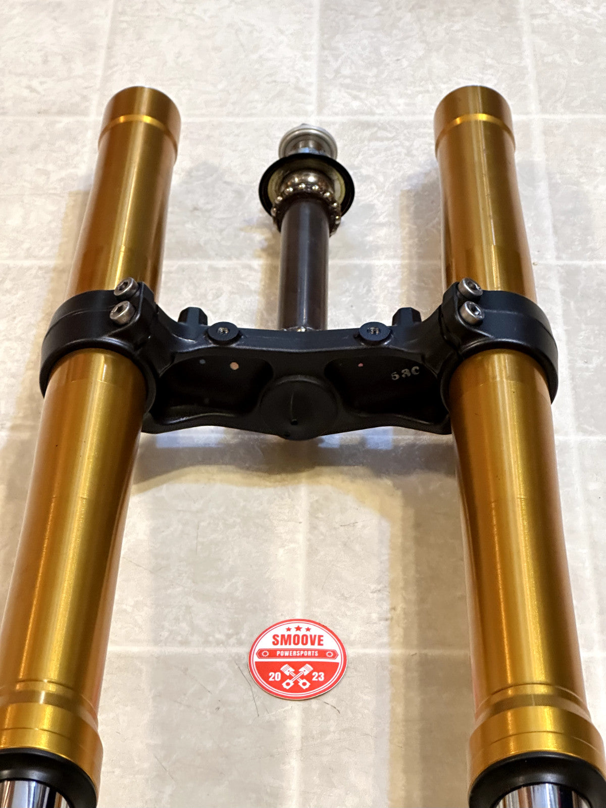 2014-2017 YAMAHA FZ09 FZ-09 OEM FRONT FORK SUSPENSION FORKS W/ TRIPLE TREE MINT