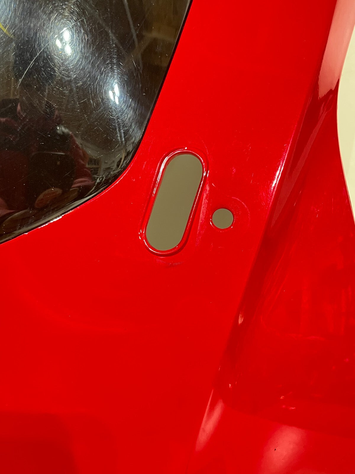2015-2019 YAMAHA YZF R1 OEM FRONT NOSE UPPER WINDSHIELD COWL COWLING FAIRING RED
