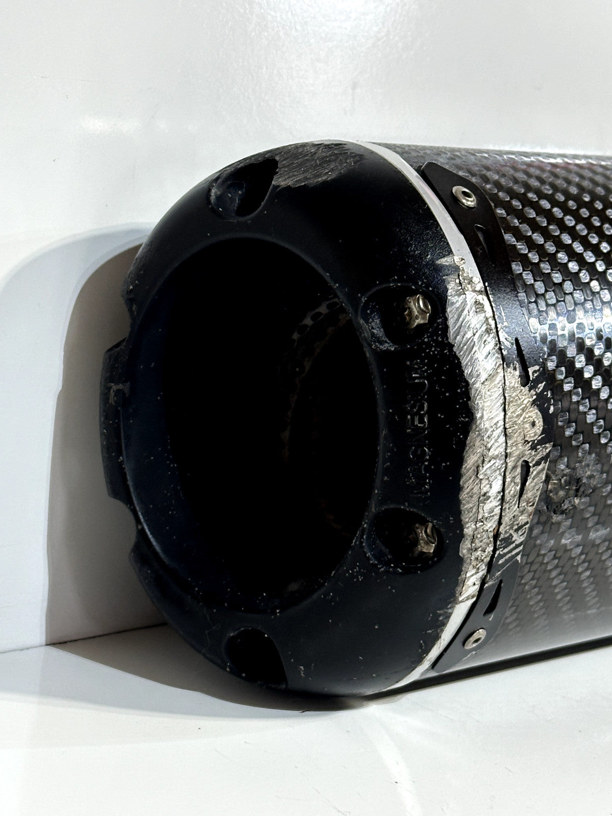 2006-2007 YAMAHA YZF R6 TWO BROTHERS SILVER SERIES CARBON FIBER MUFFLER SLIP ON