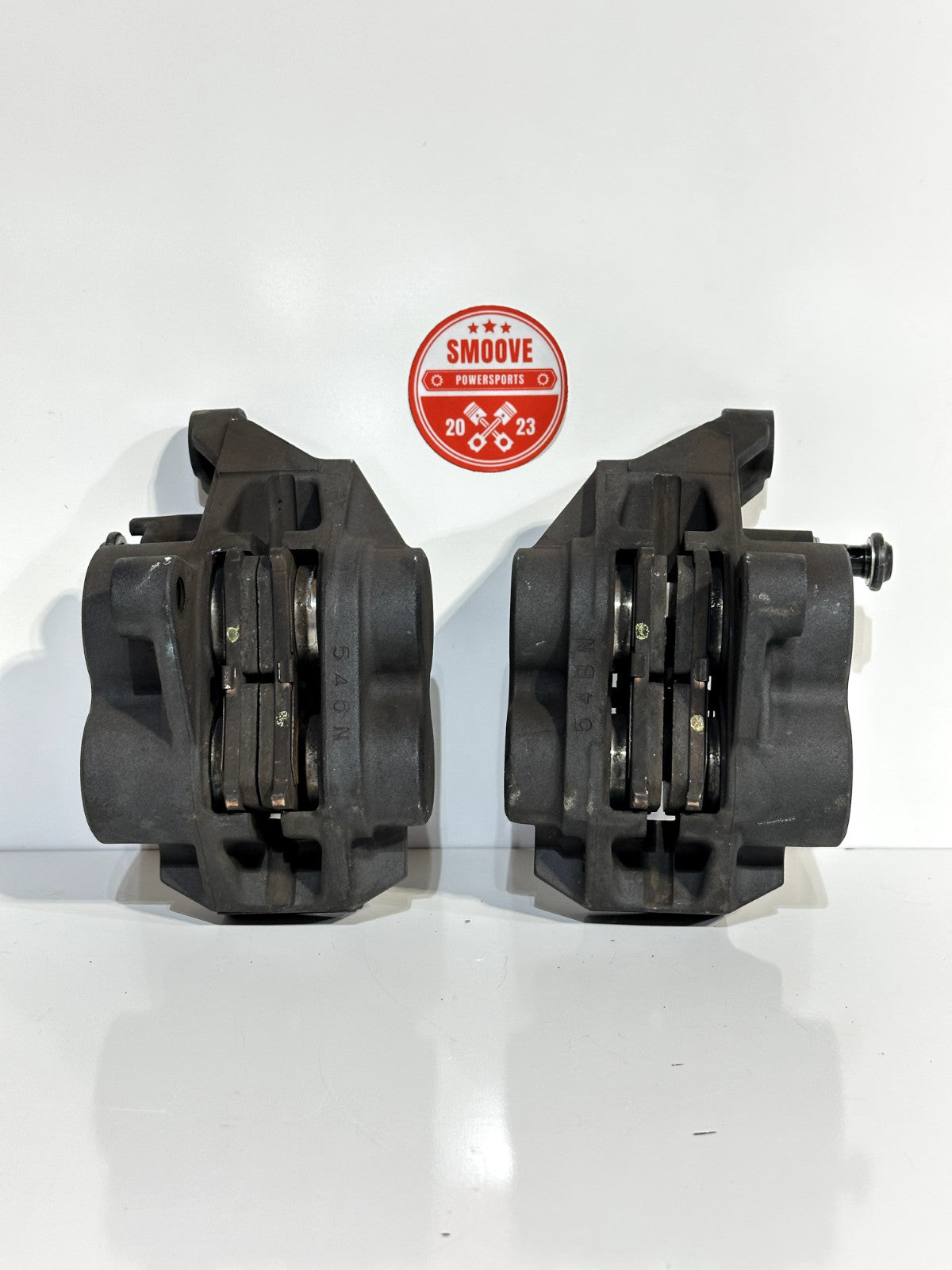 2014-2017 YAMAHA FZ07 FZ-07 OEM FRONT LEFT RIGHT BRAKE CALIPER SET PAIR W/ PADS