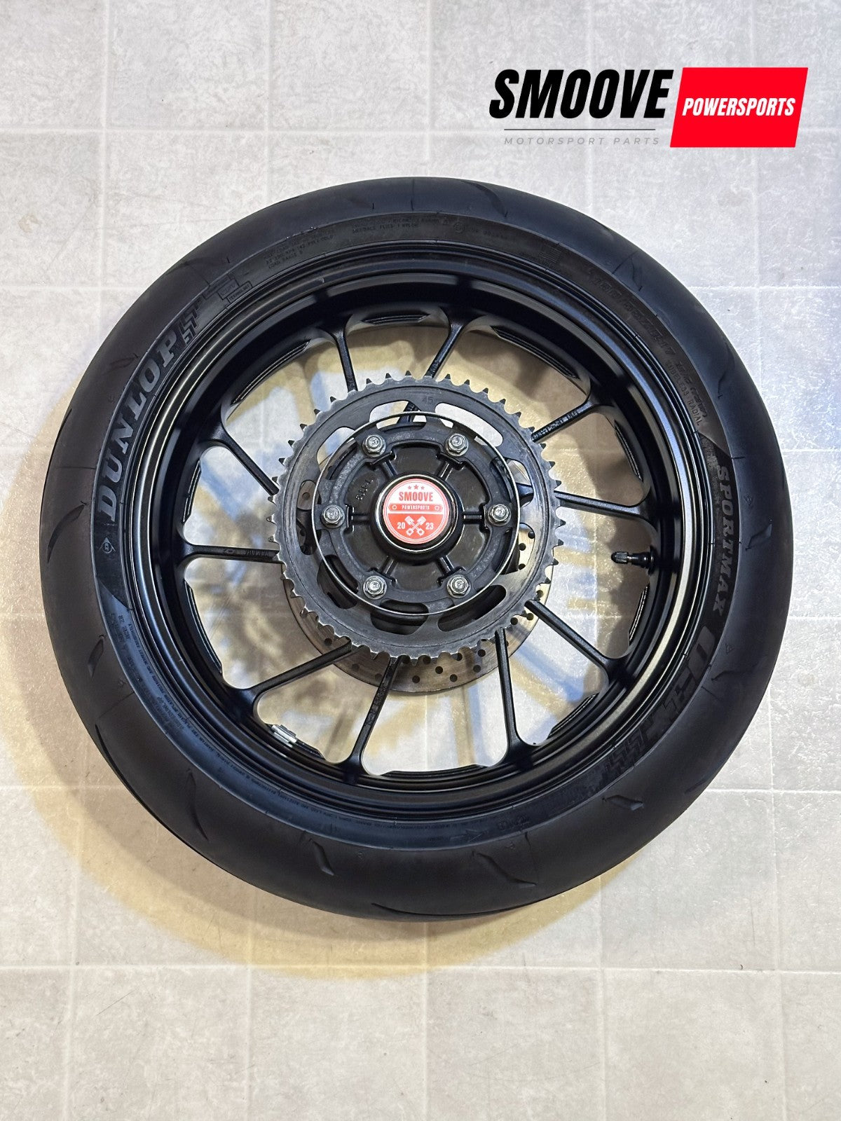2014-2017 YAMAHA FZ09 FZ-09 OEM REAR BACK WHEEL RIM ROTOR SPROCKET TIRE BLACK