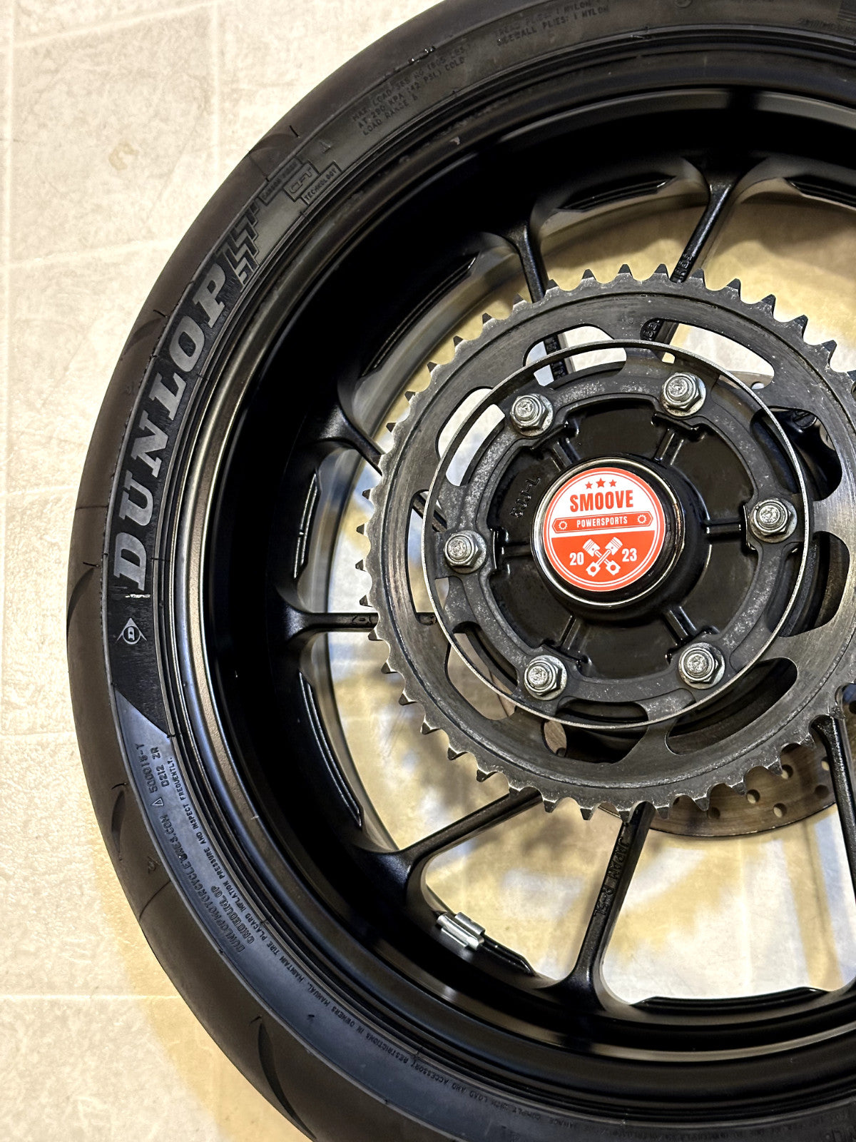 2014-2017 YAMAHA FZ09 FZ-09 OEM REAR BACK WHEEL RIM ROTOR SPROCKET TIRE BLACK