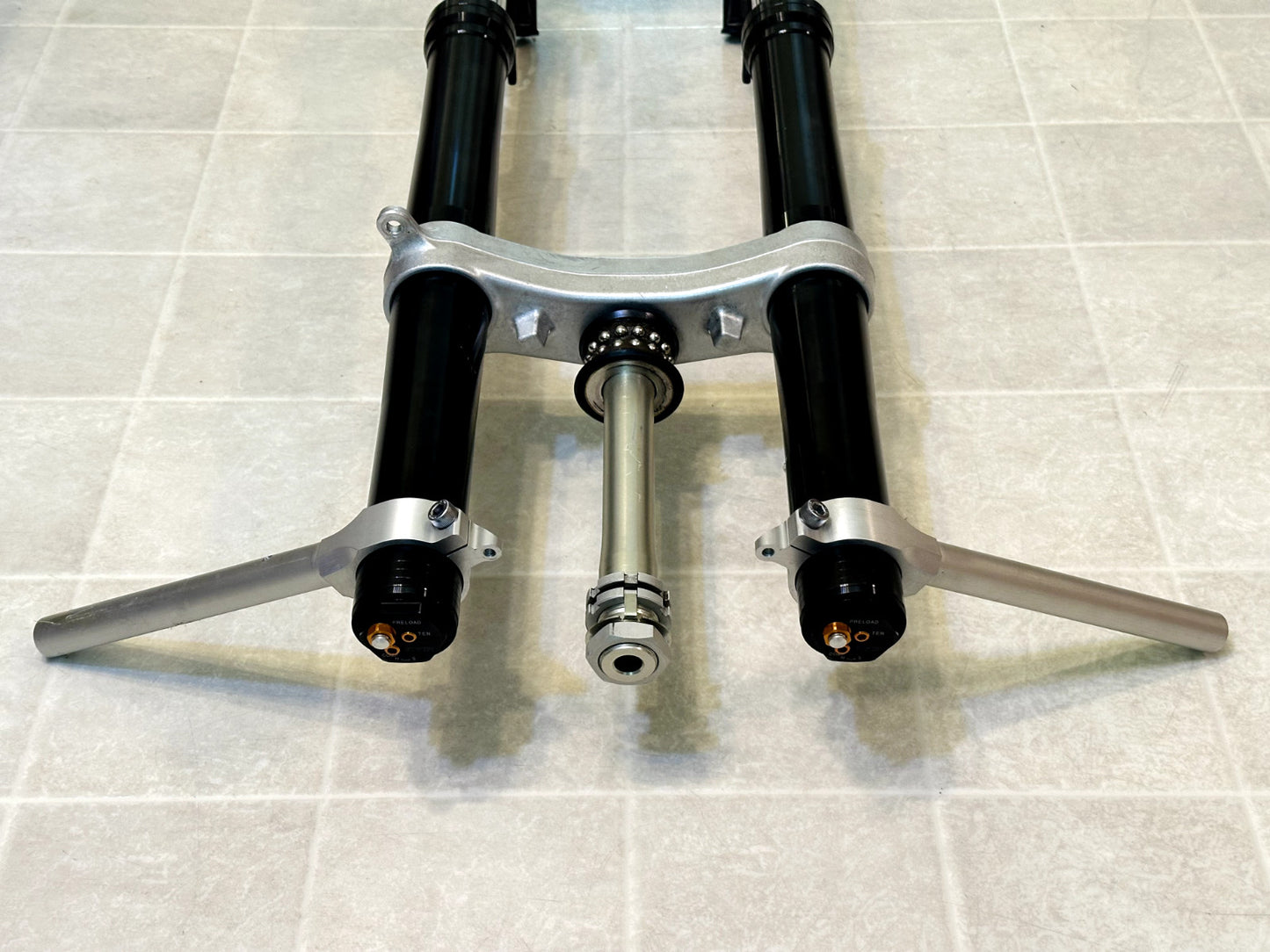 2015-2024 YAMAHA YZF R1 OEM FRONT FORK FORKS SUSPENSION & TRIPLE TREE + CLIP ONS