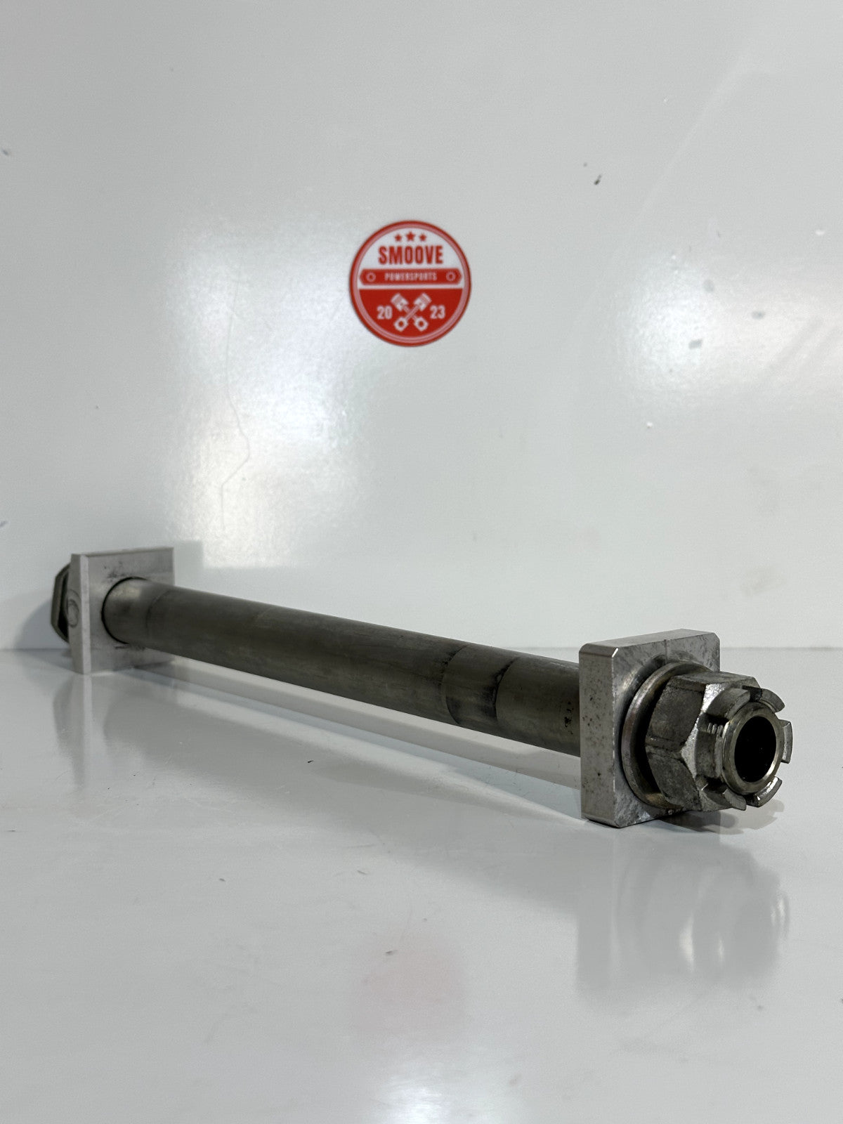 2019-2025 KAWASAKI NINJA ZX6R ZX636 OEM REAR WHEEL AXLE BOLT & NUT W/ AXLE BLOCK