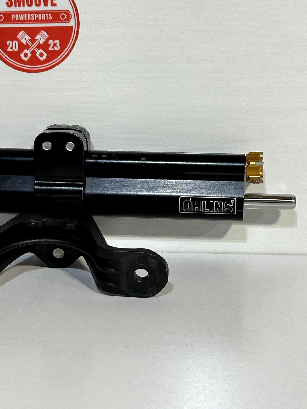 2019-2026 KAWASAKI NINJA ZX6R OHLINS STEERING DAMPER ASSEMBLY W/ MOUNT