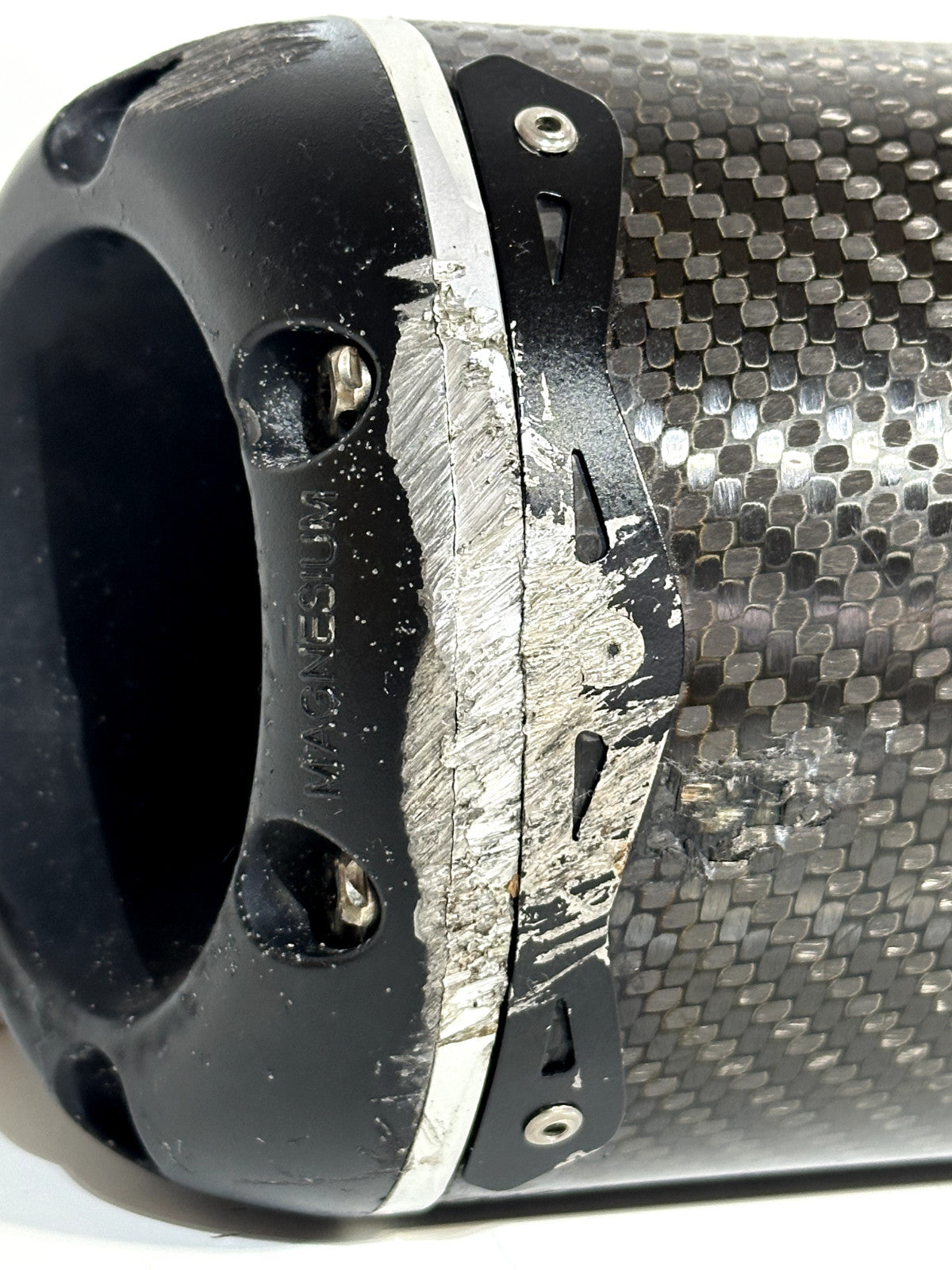 2006-2007 YAMAHA YZF R6 TWO BROTHERS SILVER SERIES CARBON FIBER MUFFLER SLIP ON