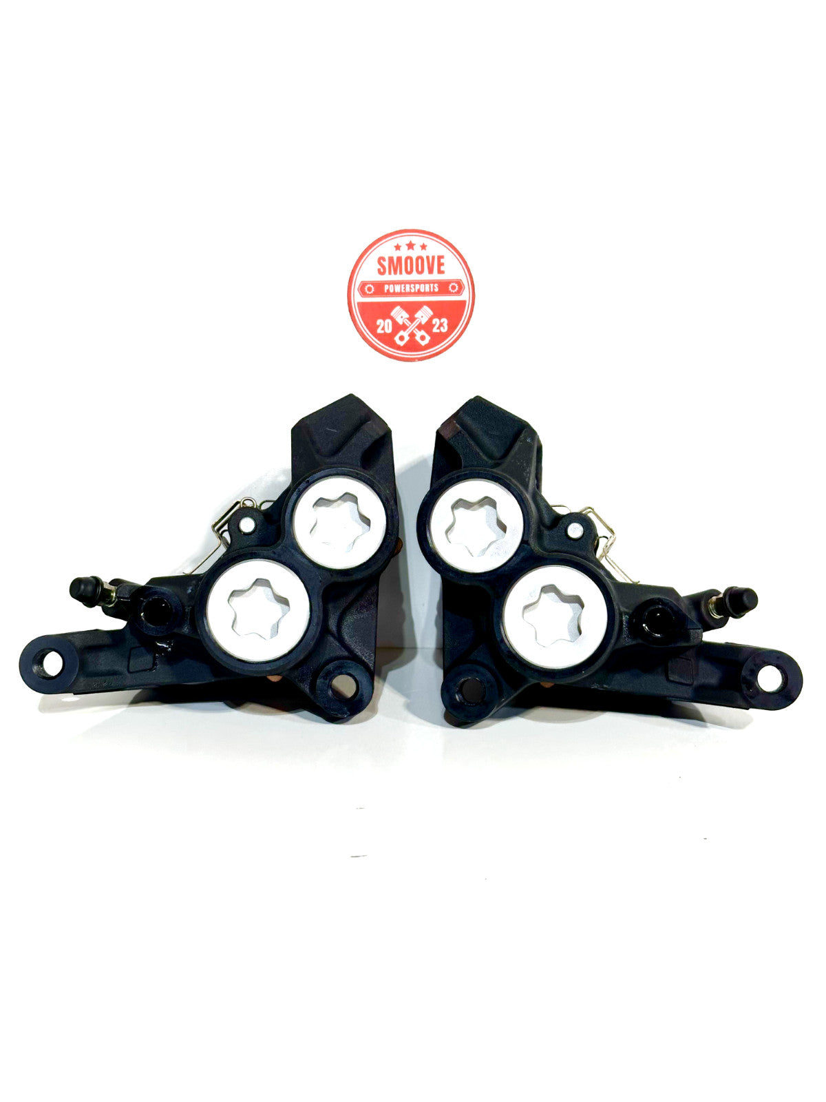 2021-2025 YAMAHA MT07 MT-07 OEM LEFT RIGHT FRONT BRAKE CALIPER SET W/ BRAKE PADS