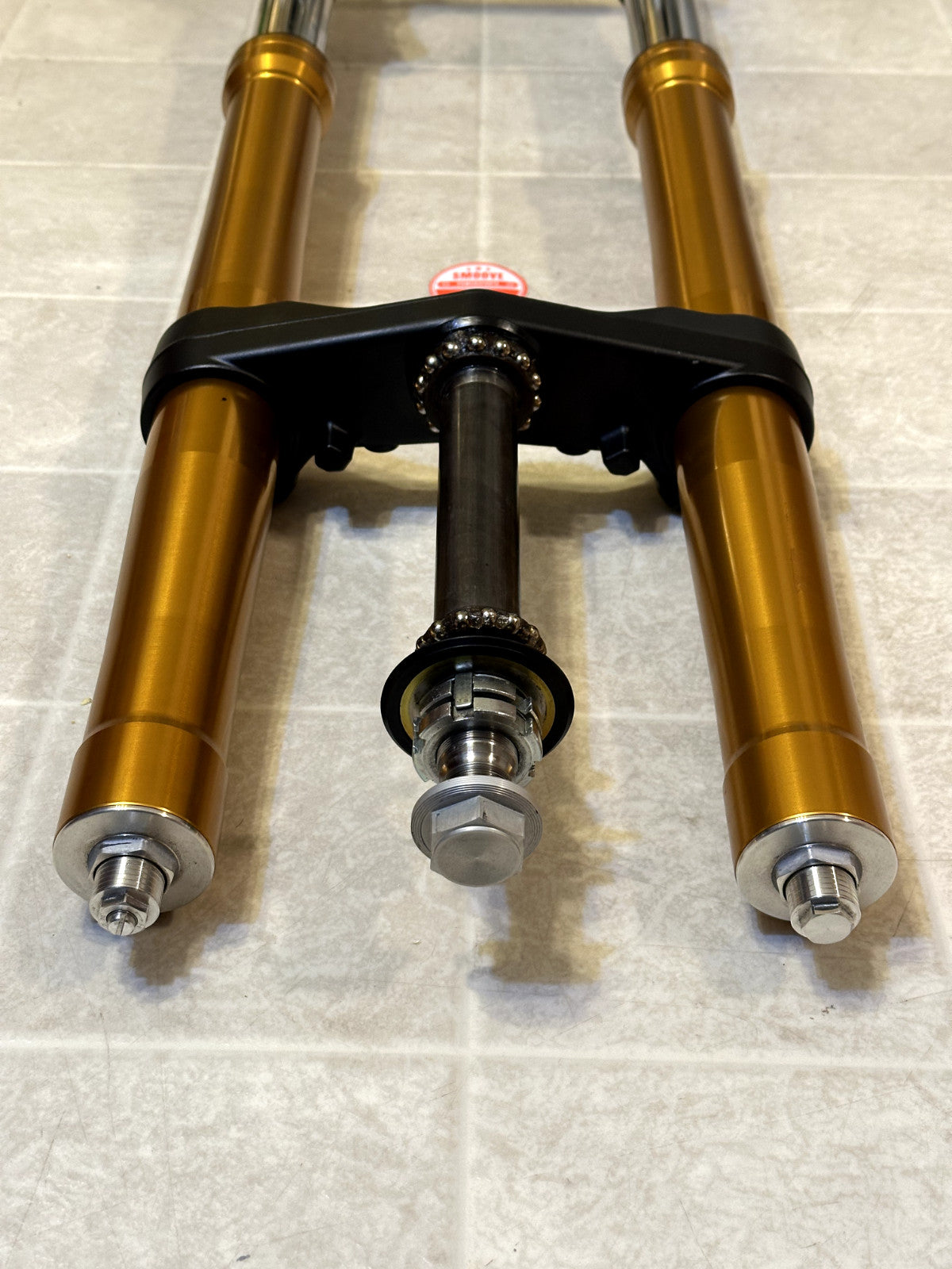 2014-2017 YAMAHA FZ09 FZ-09 OEM FRONT FORK SUSPENSION FORKS W/ TRIPLE TREE MINT