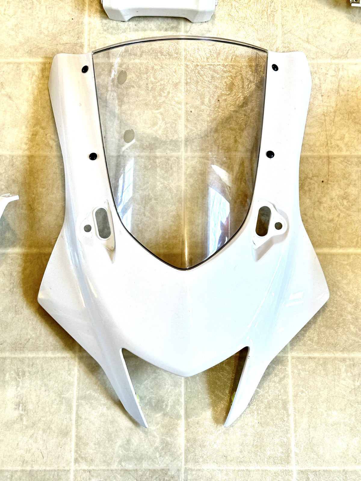 2022-2025 YAMAHA YZF R7 OEM COMPLETE FAIRING BODY PANEL PLASTICS COWL KIT WHITE