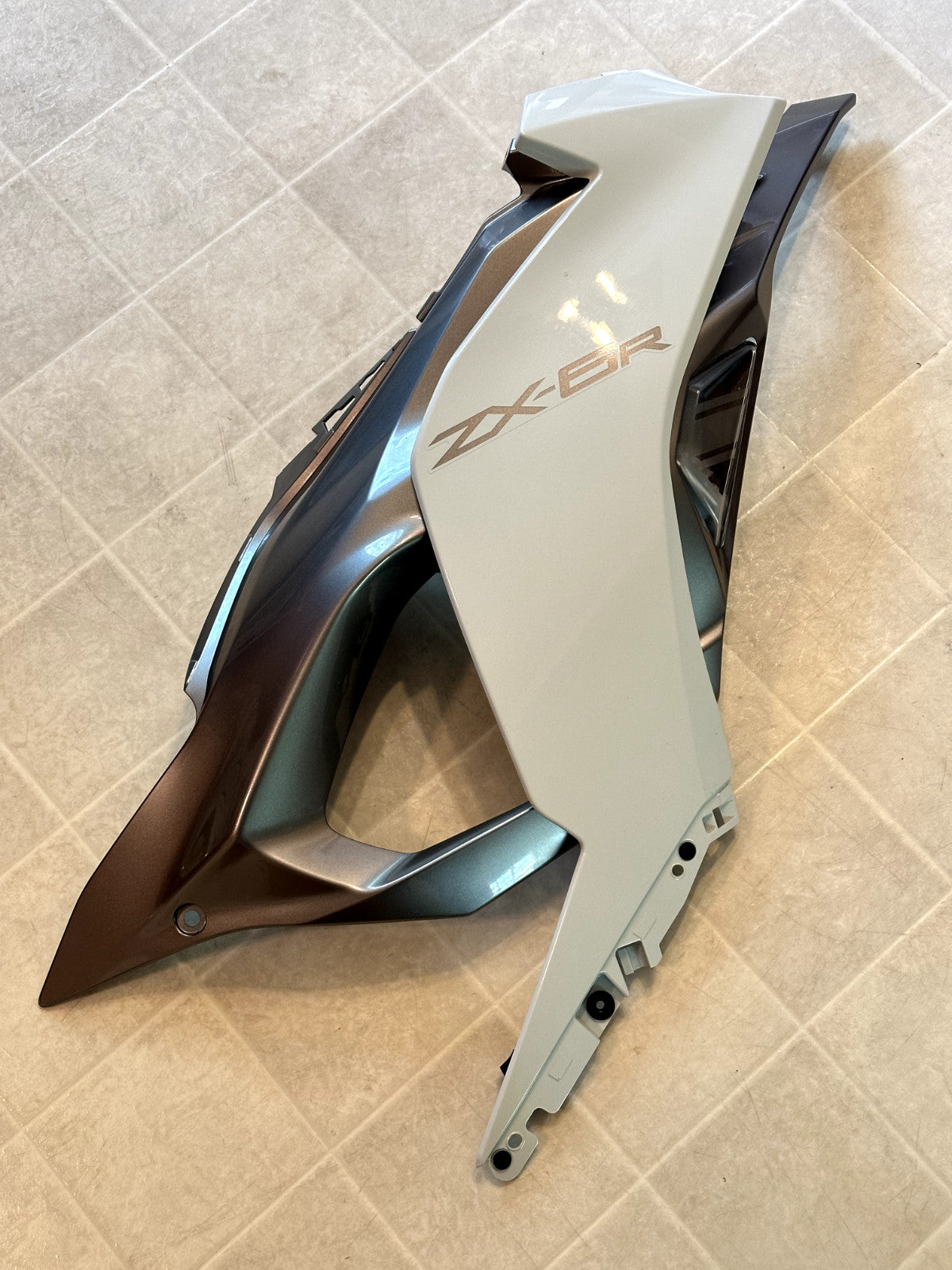 2024-2025 KAWASAKI NINJA ZX6R ZX636 OEM FAIRING BODY PLASTICS COWLING KIT WHITE