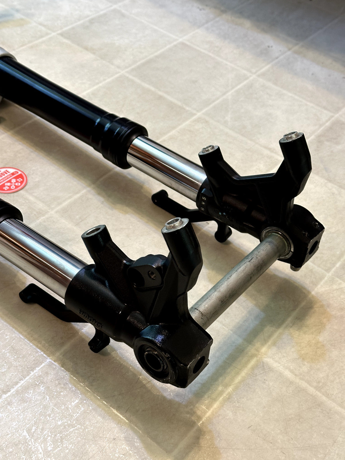 2019-2025 KAWASAKI NINJA ZX6R FRONT FORKS FORK SHOCK SUSPENSION W/ CLIP ON SET
