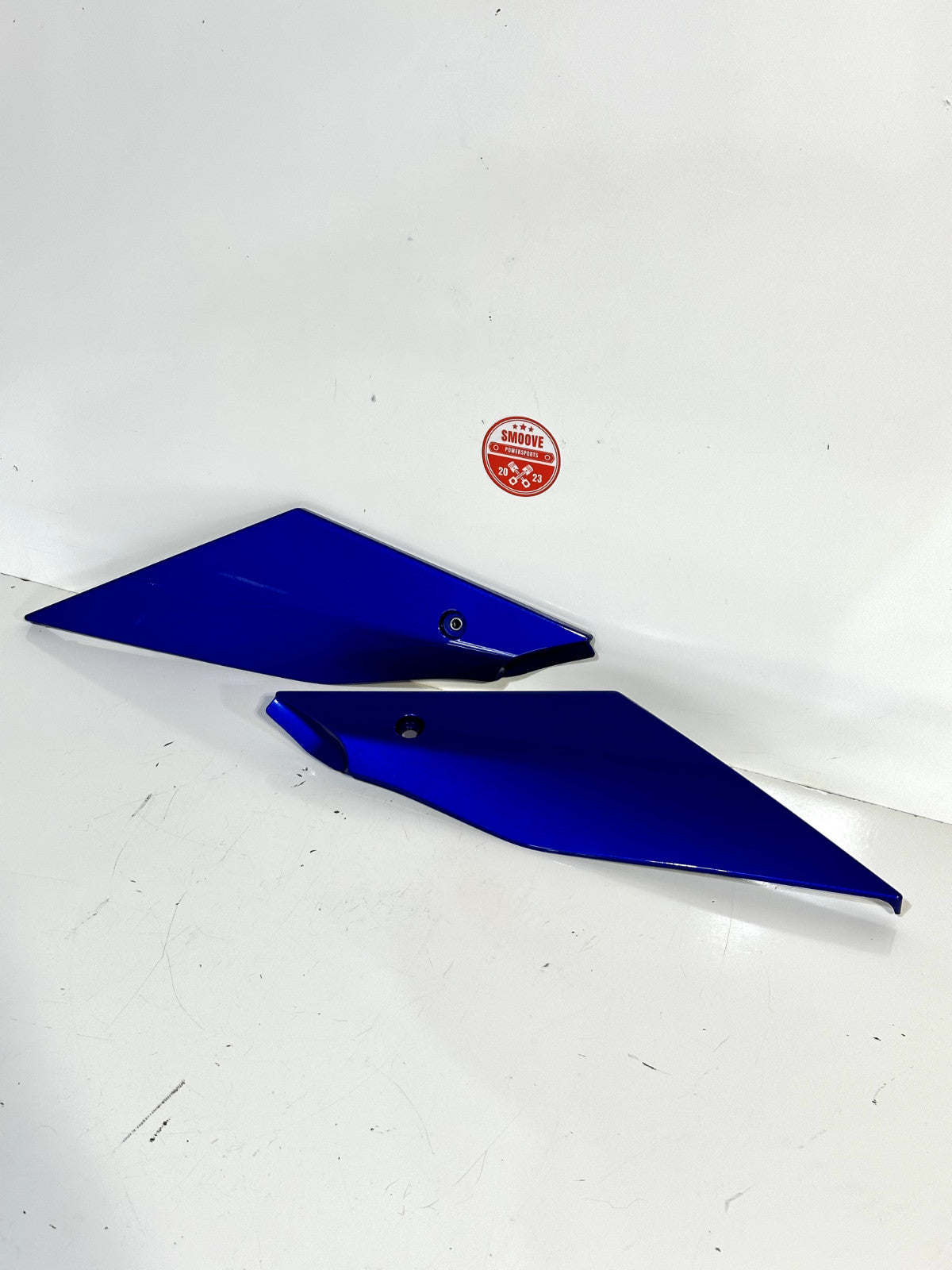 2020-2024 YAMAHA YZF R1 RIGHT LEFT SIDE TANK TRIM FAIRING PANEL COWL BLUE OEM