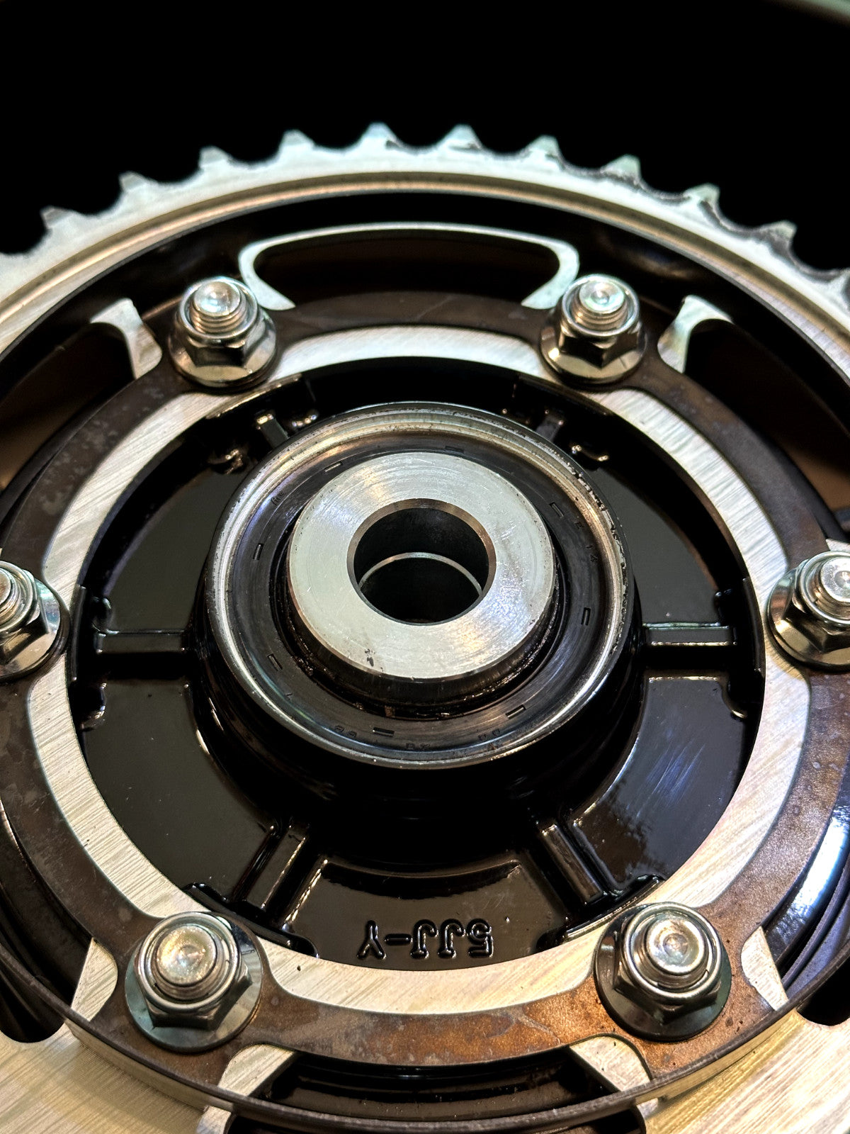 2022-2025 YAMAHA YZF R7 OEM REAR BACK WHEEL RIM ROTOR SPROCKET & TIRE BLACK