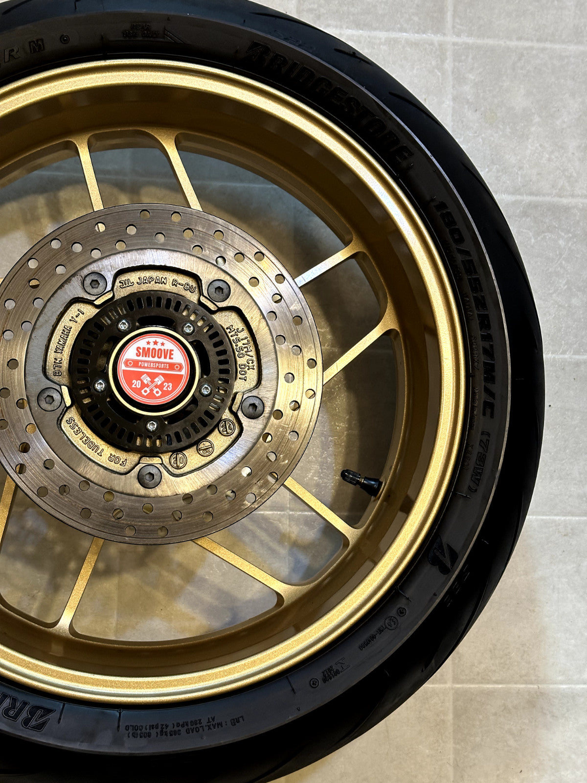 2022-2025 YAMAHA XSR900 XSR 900 OEM REAR BACK WHEEL RIM ROTOR SPROCKET TIRE GOLD