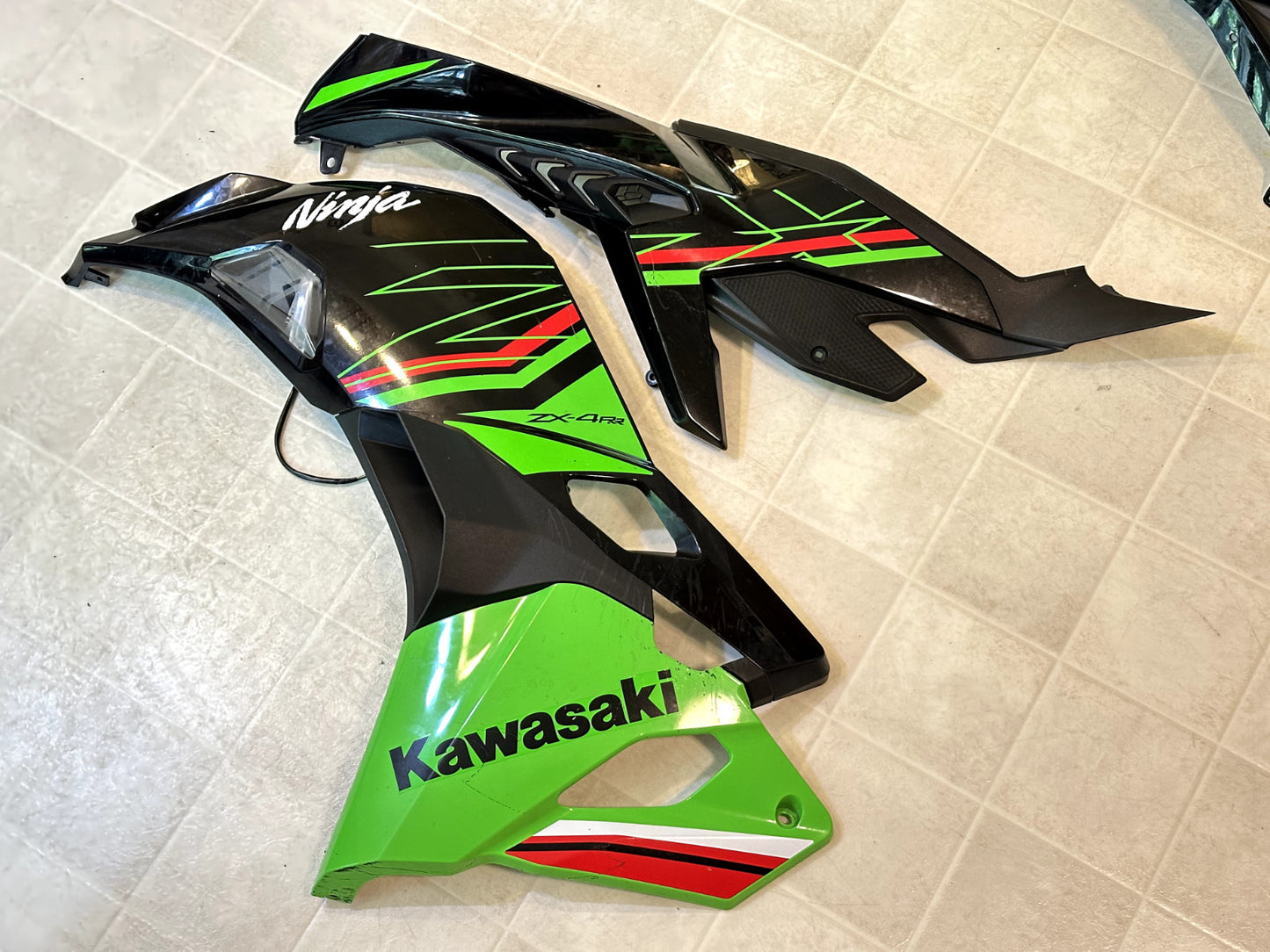 2023-2025 KAWASAKI NINJA ZX4RR OEM FAIRING BODY PANEL COWLING KIT KRT GREEN
