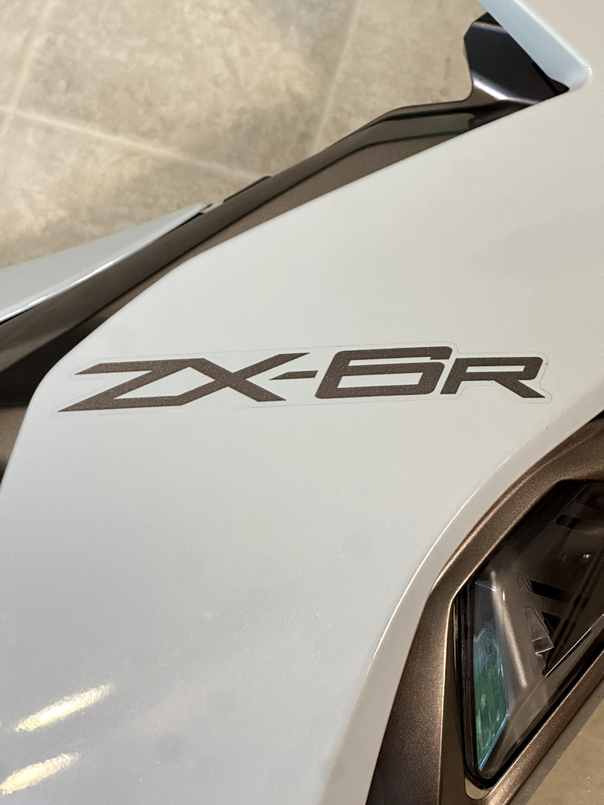 2024-2025 KAWASAKI NINJA ZX6R ZX636 OEM FAIRING BODY PLASTICS COWLING KIT WHITE
