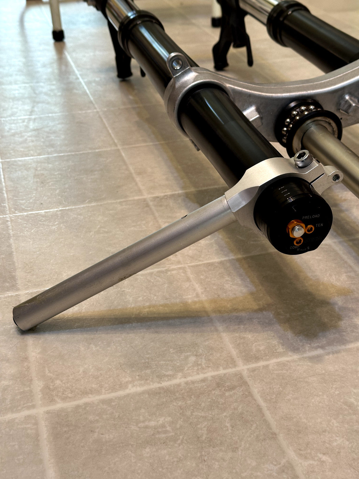 2015-2024 YAMAHA YZF R1 OEM FRONT FORK FORKS SUSPENSION & TRIPLE TREE + CLIP ONS