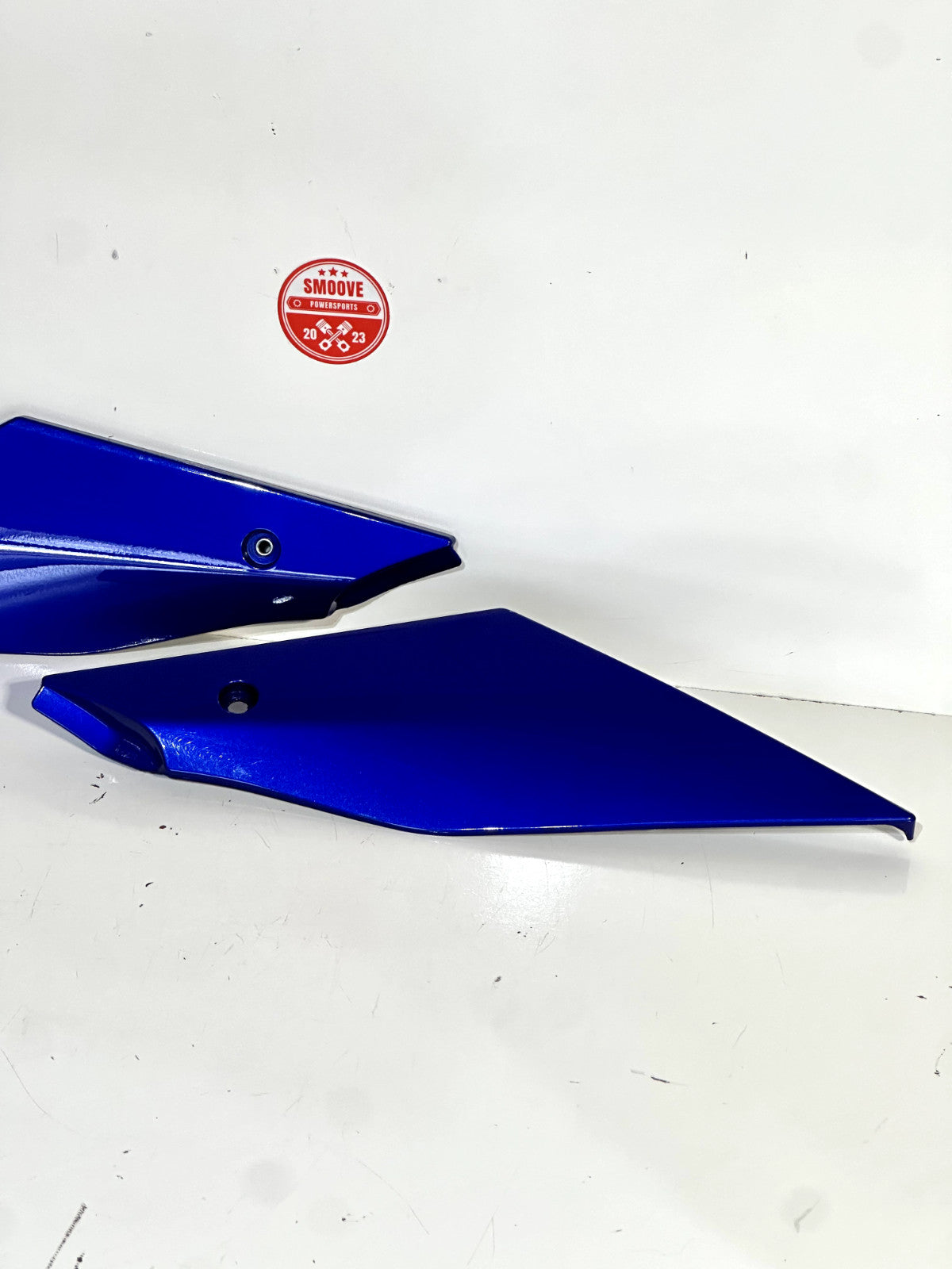 2020-2024 YAMAHA YZF R1 RIGHT LEFT SIDE TANK TRIM FAIRING PANEL COWL BLUE OEM