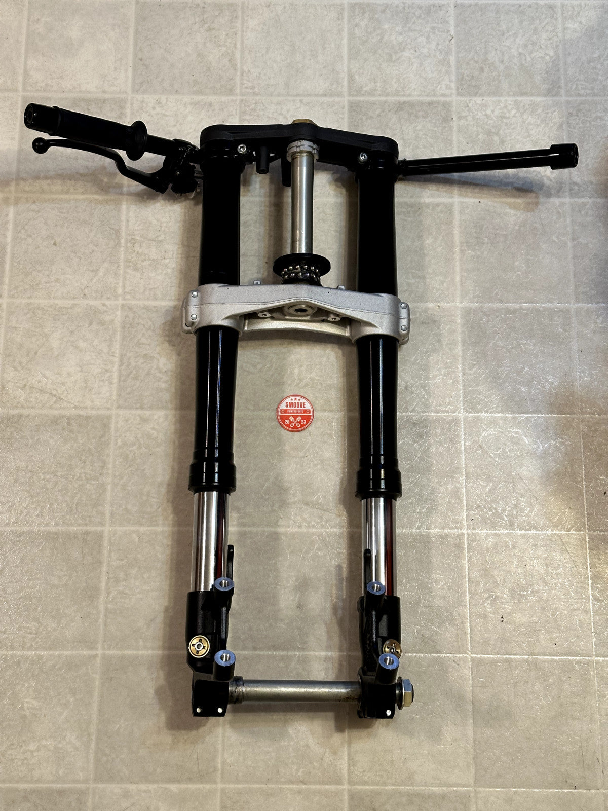 2017-2025 SUZUKI GSXR1000 OEM FRONT FORKS SUSPENSION W/ TRIPLE CLAMPS & CLIP ONS