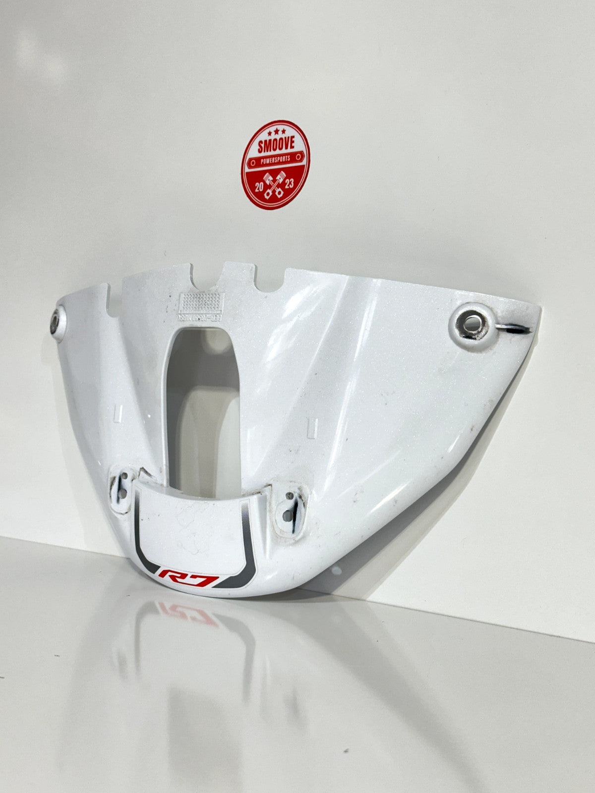 2022-2025 YAMAHA YZF R7 OEM FRONT LOWER NOSE PLATE COWLING COWL FAIRING WHITE