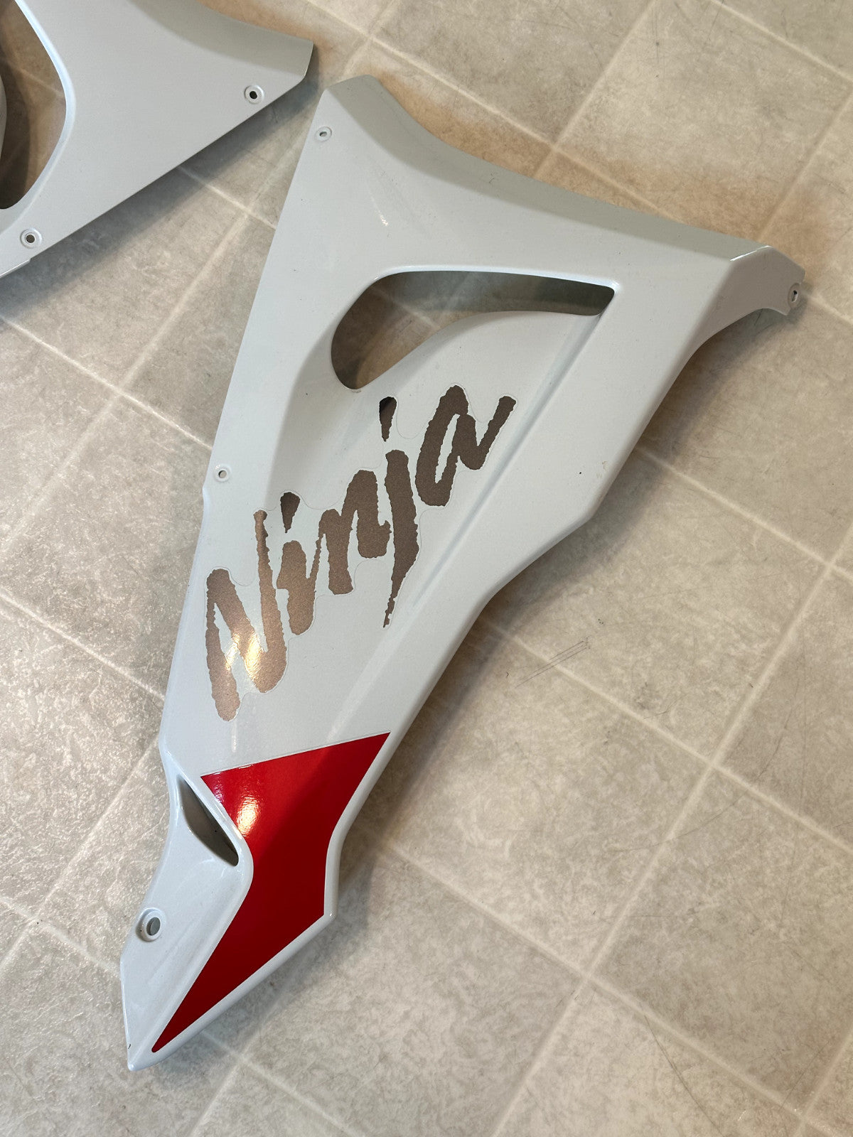 2024-2025 KAWASAKI NINJA ZX6R ZX636 OEM FAIRING BODY PLASTICS COWLING KIT WHITE