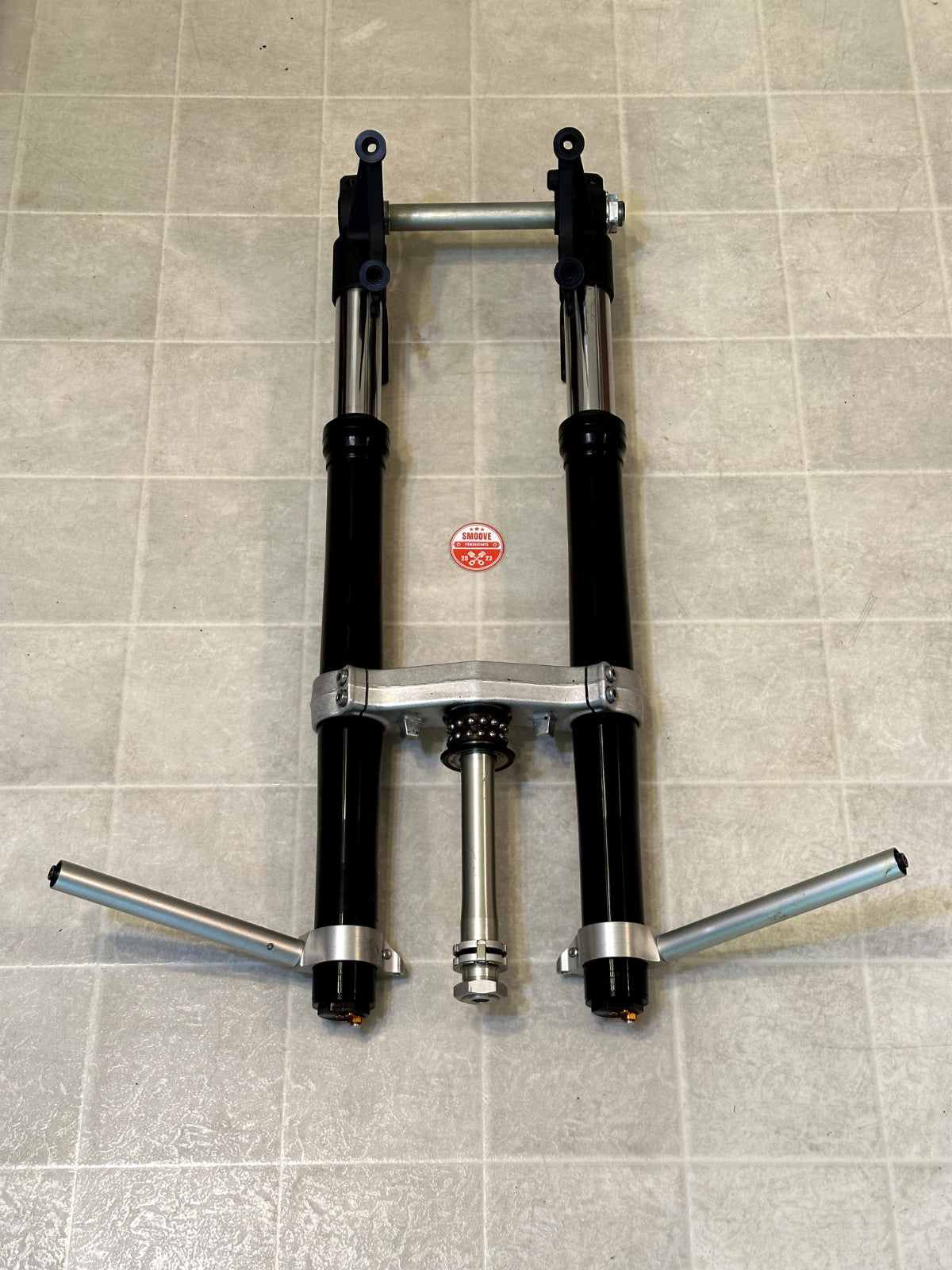 2015-2024 YAMAHA YZF R1 OEM FRONT FORK FORKS SUSPENSION & TRIPLE TREE + CLIP ONS