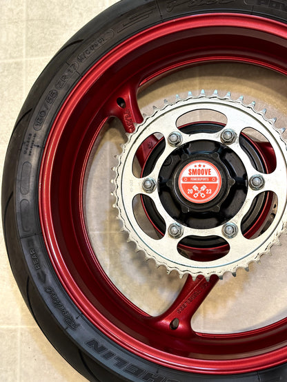 2011-2025 SUZUKI GSXR750 OEM REAR BACK WHEEL RIM TIRE ROTOR SPROCKET RED