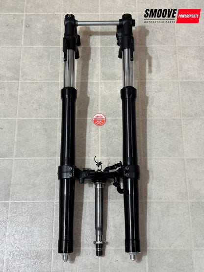 2017-2020 YAMAHA MT-09 MT09 OEM FRONT FORKS SUSPENSION FORK & TRIPLE TREE + AXLE