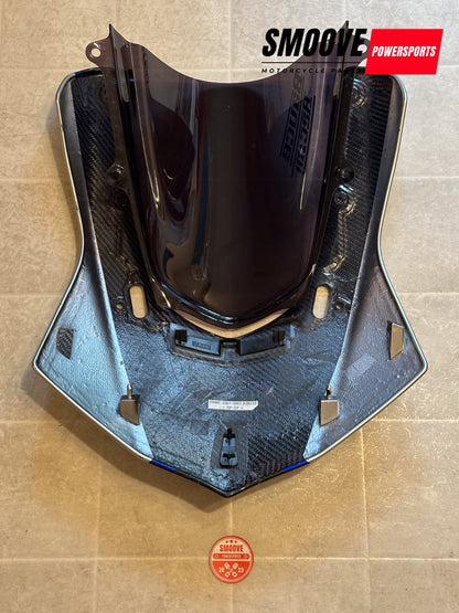 2015-2019 YAMAHA YZF R1M OEM CARBON FIBER LEFT RIGHT FAIRING SET + FRONT COWLING
