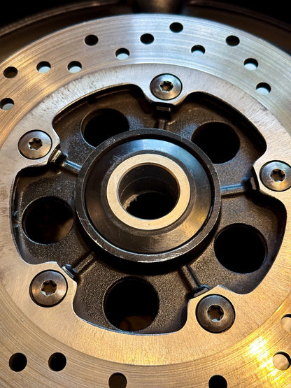 2008-2016 YAMAHA YZF R6 OEM REAR BACK WHEEL RIM SPROCKET ROTOR & TIRE BLACK