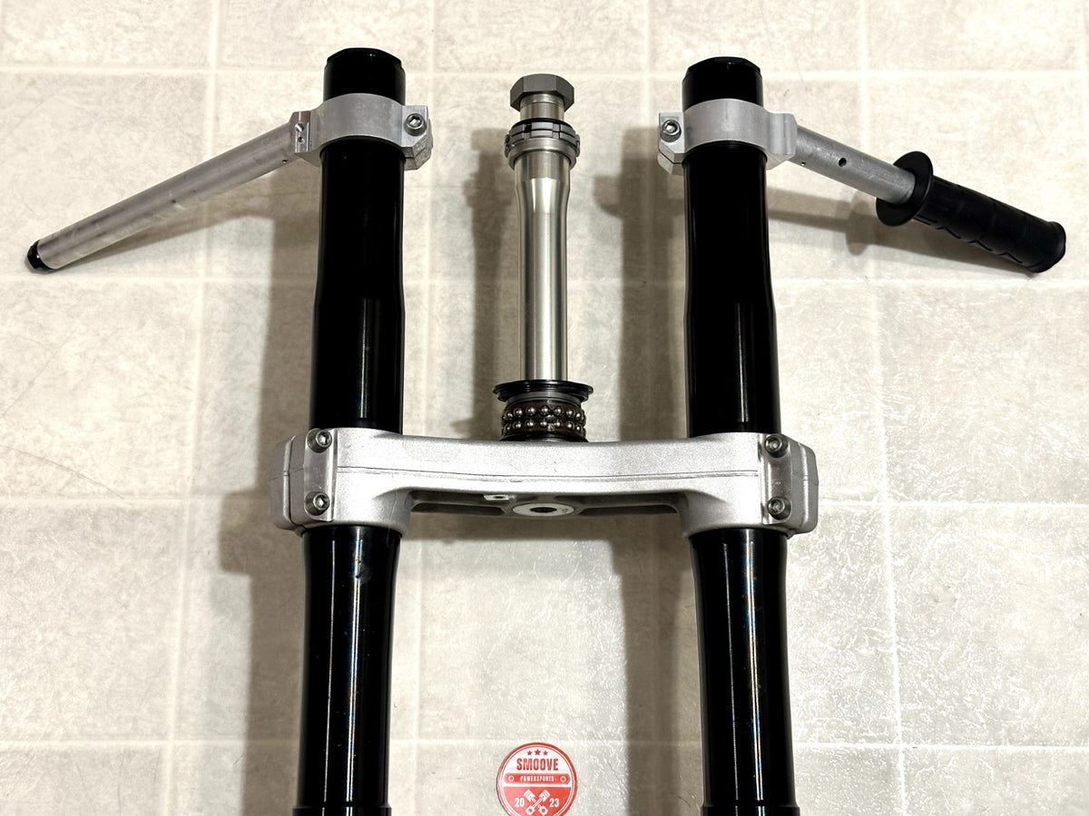 2021-2025 KAWASAKI NINJA ZX10R FRONT FORKS SUSPENSION W/ TRIPLE TREE + CLIP ONS ✅