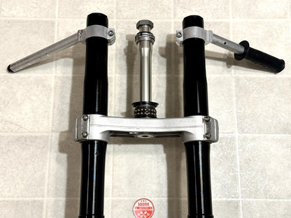 2021-2025 KAWASAKI NINJA ZX10R FRONT FORKS SUSPENSION W/ TRIPLE TREE + CLIP ONS ✅