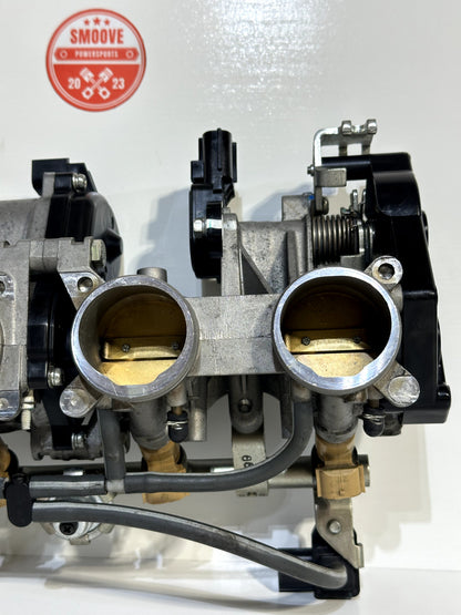 2008-2016 YAMAHA YZF R6 OEM THROTTLE BODY BODIES W/ FUEL INJECTORS + RAIL