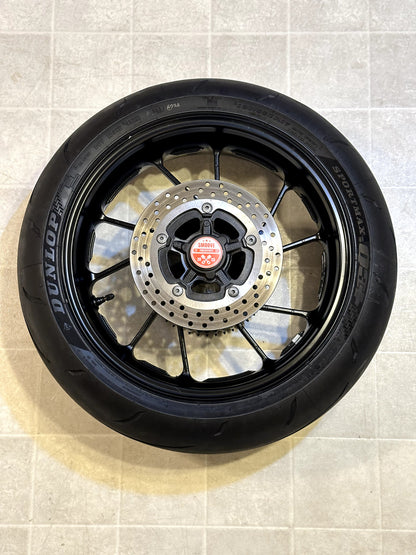 2014-2017 YAMAHA FZ09 FZ-09 OEM REAR BACK WHEEL RIM ROTOR SPROCKET TIRE BLACK
