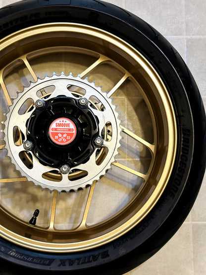 2022-2025 YAMAHA XSR900 XSR 900 OEM REAR BACK WHEEL RIM ROTOR SPROCKET TIRE GOLD