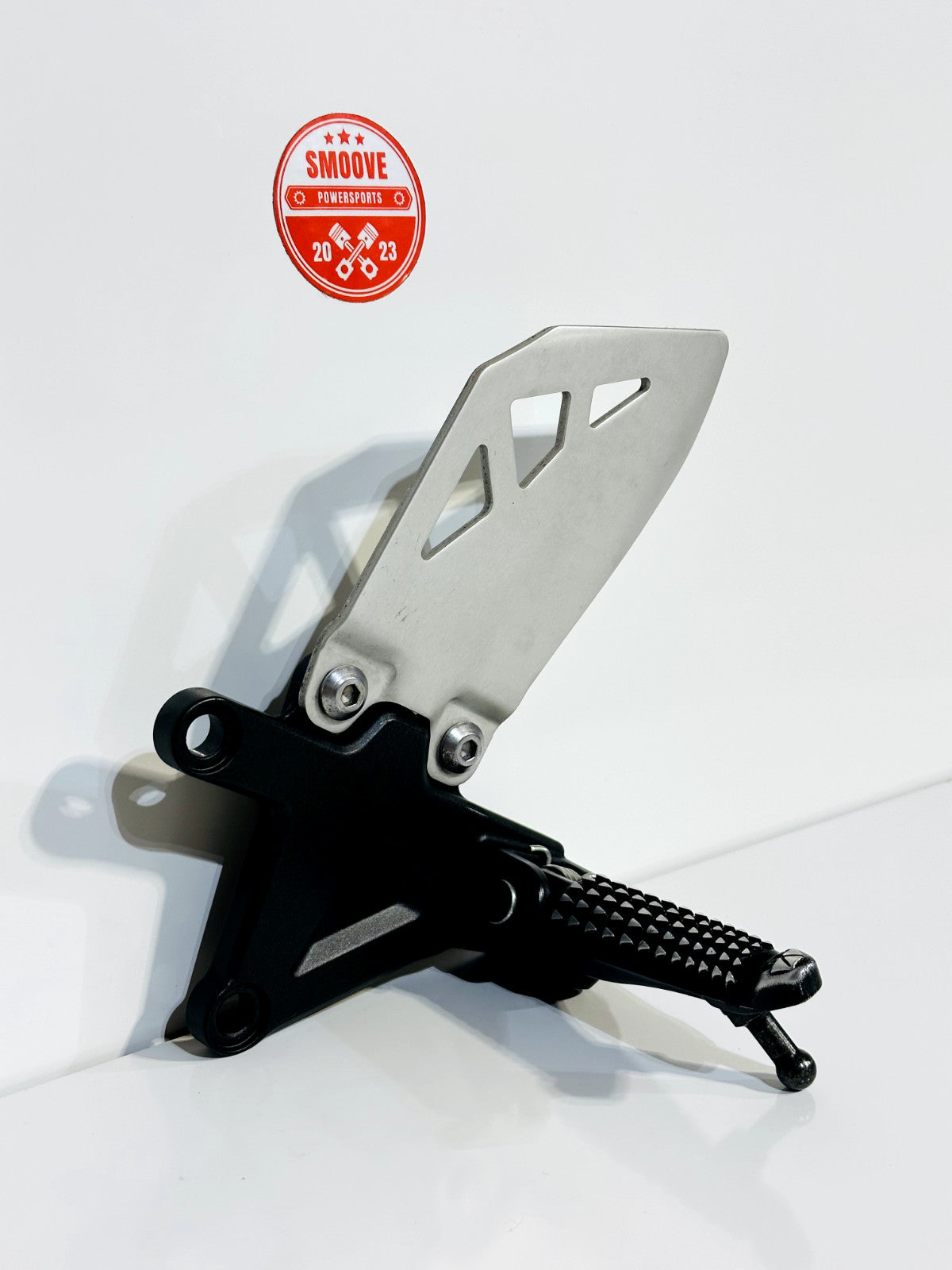 2011-2015 KAWASAKI NINJA ZX10R OEM LEFT RIDER FOOT PEG & FRAME BRACKET ASSEMBLY