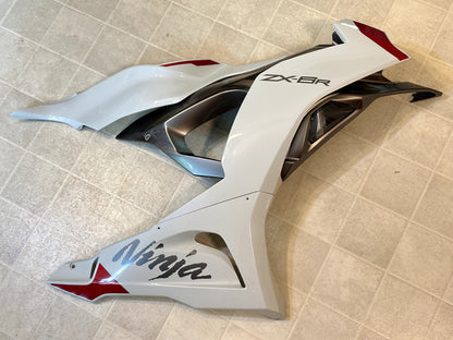 2024-2025 KAWASAKI NINJA ZX6R ZX636 OEM FAIRING BODY PLASTICS COWLING KIT WHITE