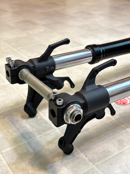 2015-2024 YAMAHA YZF R1 OEM FRONT FORK FORKS SUSPENSION & TRIPLE TREE + CLIP ONS