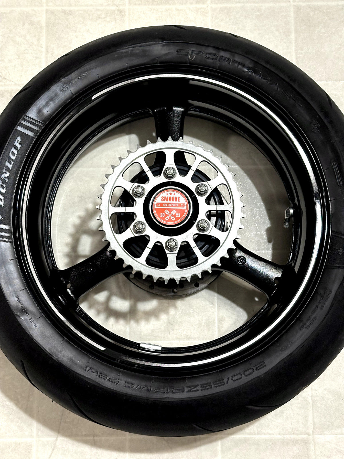 2021-2025 KAWASAKI NINJA ZX10R OEM REAR BACK WHEEL RIM TIRE SPROCKET ROTOR BLACK