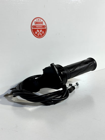 2008-2016 YAMAHA YZF R6 OEM THROTTLE TUBE & HOUSING W/ CABLES